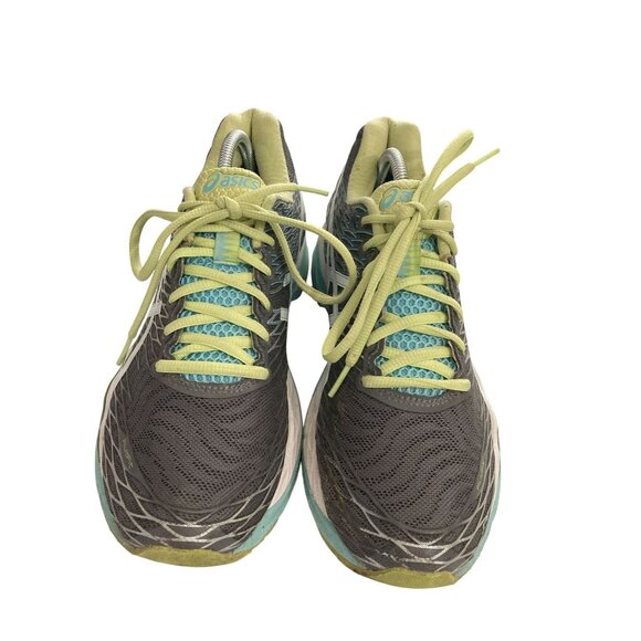 Asics Gel-Nimbus 18 fluidride Women's Size 9 Gray Blue running walking sneakers - Picture 2 of 8